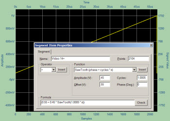 Creating an RS170 Video Signal with WaveEasy